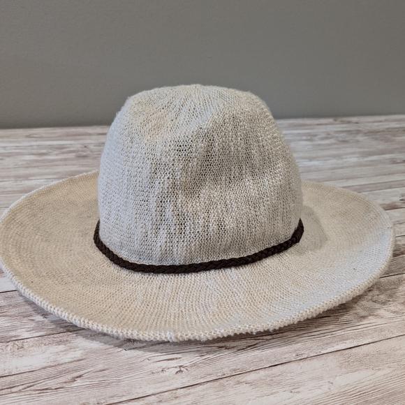 Urban Outfitters Staring at Stars Cotton Woven Floppy Soft Hat Natural - Picture 8 of 13